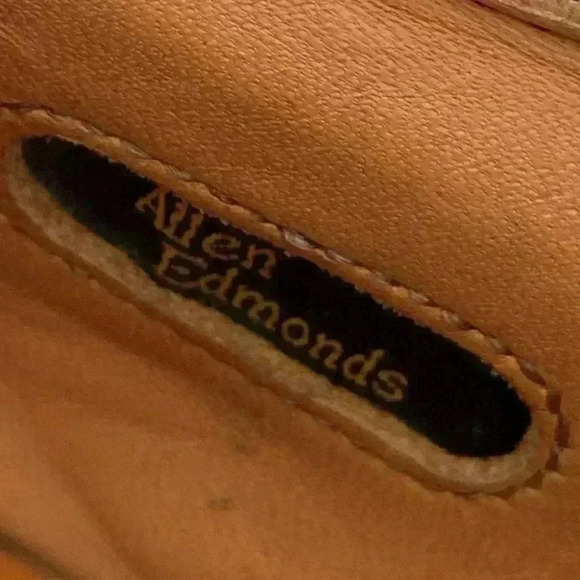 Allen Edmonds Stockbridge size 10.5 D black leather split toe oxfords 55682